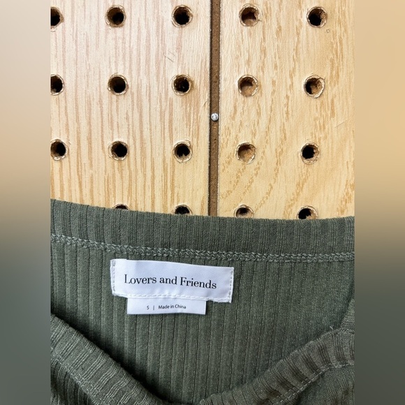 Lovers and Friends  Green Ribbed Mini Dress - Picture 2 of 3